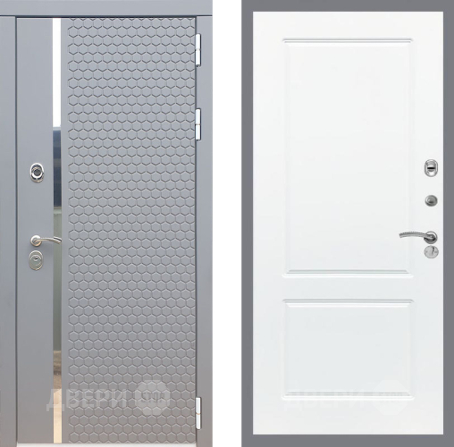 Входная металлическая Дверь Рекс (REX) 24 FL-117 Силк Сноу в Электрогорске