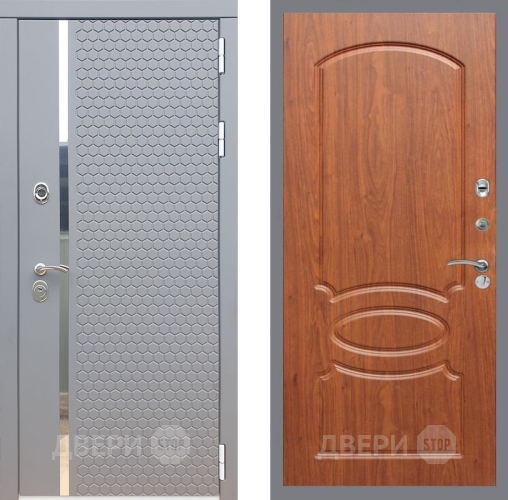 Входная металлическая Дверь Рекс (REX) 24 FL-128 Морёная берёза в Электрогорске