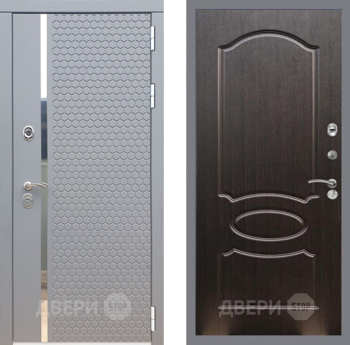 Входная металлическая Дверь Рекс (REX) 24 FL-128 Венге светлый в Электрогорске
