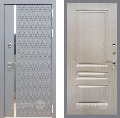 Входная металлическая Дверь Рекс (REX) 24 FL-243 Беленый дуб в Электрогорске