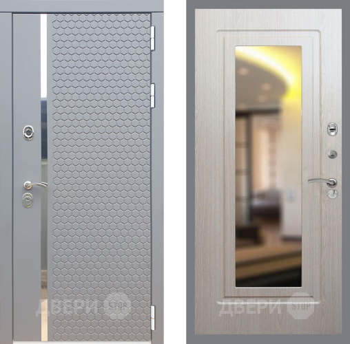 Входная металлическая Дверь Рекс (REX) 24 FLZ-120 Беленый дуб в Электрогорске