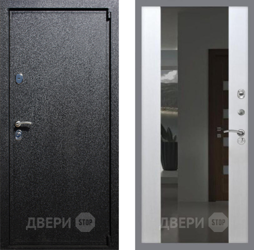 Дверь Рекс (REX) 3 СБ-16 Зеркало Белый ясень в Электрогорске