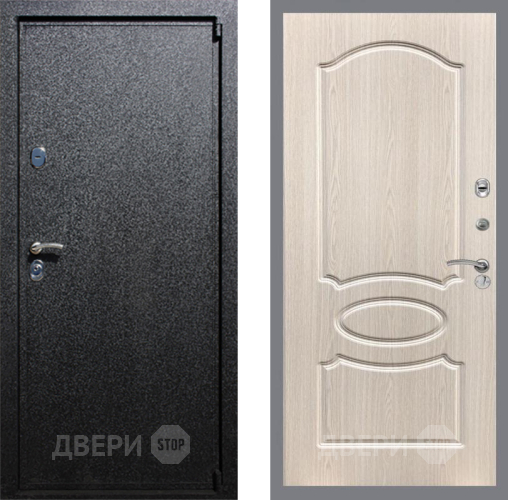 Входная металлическая Дверь Рекс (REX) 3 FL-128 Беленый дуб в Электрогорске