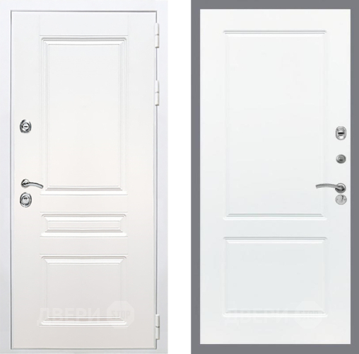 Входная металлическая Дверь Рекс (REX) Премиум-н Силк Сноу FL-117 Силк Сноу в Электрогорске