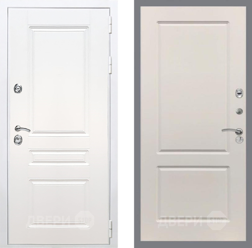 Входная металлическая Дверь Рекс (REX) Премиум-н Силк Сноу FL-117 Шампань в Электрогорске