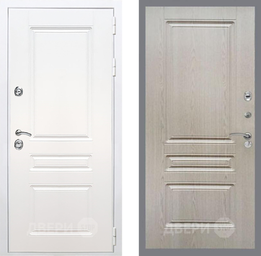 Дверь Рекс (REX) Премиум-н Силк Сноу FL-243 Беленый дуб в Электрогорске