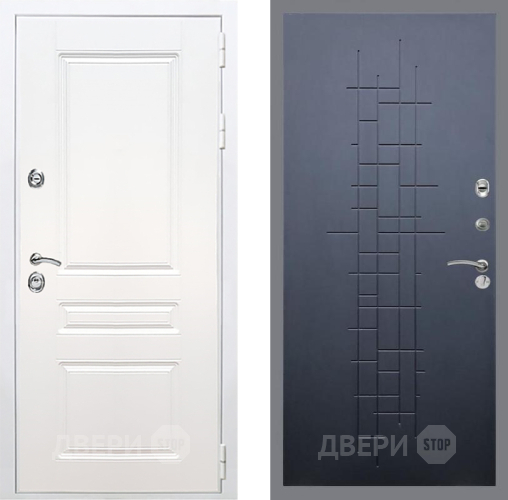 Входная металлическая Дверь Рекс (REX) Премиум-н Силк Сноу FL-289 Ясень черный в Электрогорске