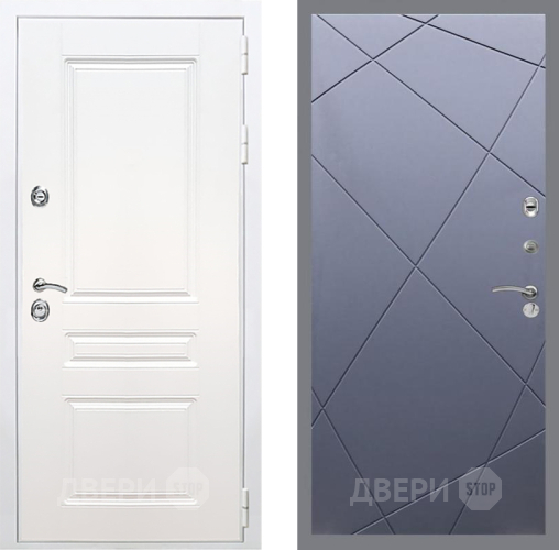 Дверь Рекс (REX) Премиум-н Силк Сноу FL-291 Силк титан в Электрогорске