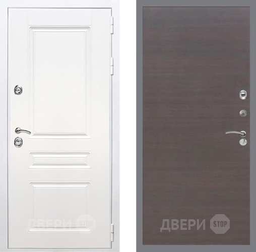 Дверь Рекс (REX) Премиум-н Силк Сноу GL венге поперечный в Электрогорске
