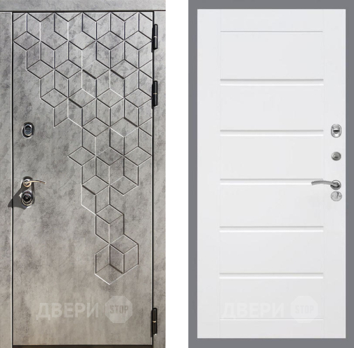 Входная металлическая Дверь Рекс (REX) 23 Сити Белый ясень в Электрогорске