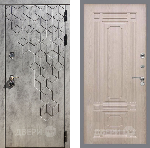 Входная металлическая Дверь Рекс (REX) 23 FL-2 Беленый дуб в Электрогорске