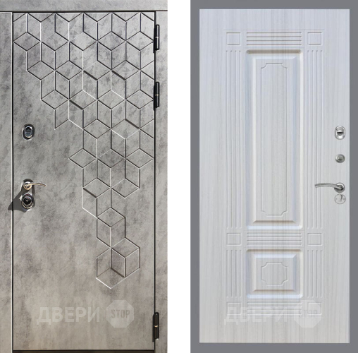 Входная металлическая Дверь Рекс (REX) 23 FL-2 Сандал белый в Электрогорске