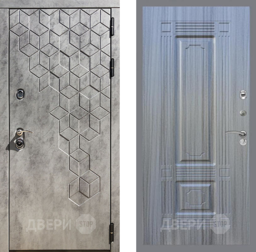 Входная металлическая Дверь Рекс (REX) 23 FL-2 Сандал грей в Электрогорске