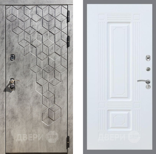 Входная металлическая Дверь Рекс (REX) 23 FL-2 Силк Сноу в Электрогорске
