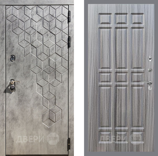 Входная металлическая Дверь Рекс (REX) 23 FL-33 Сандал грей в Электрогорске