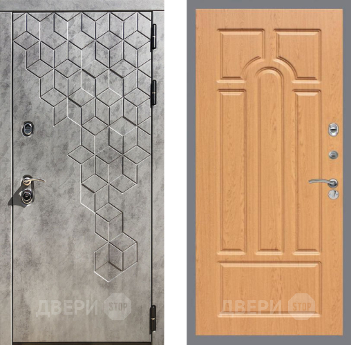 Входная металлическая Дверь Рекс (REX) 23 FL-58 Дуб в Электрогорске