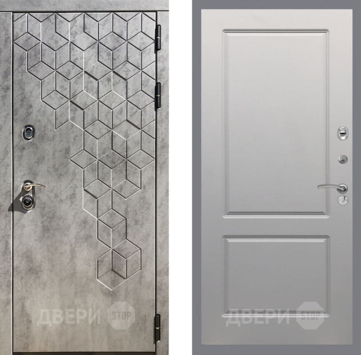 Входная металлическая Дверь Рекс (REX) 23 FL-117 Грей софт в Электрогорске