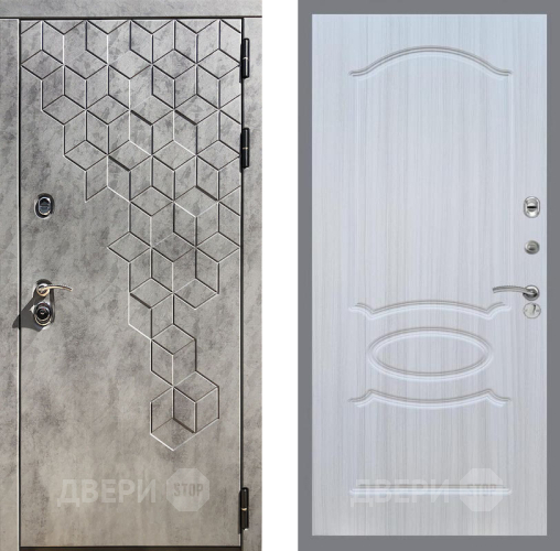 Входная металлическая Дверь Рекс (REX) 23 FL-128 Сандал белый в Электрогорске
