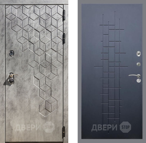 Входная металлическая Дверь Рекс (REX) 23 FL-289 Ясень черный в Электрогорске