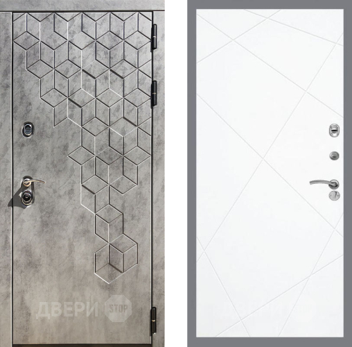 Входная металлическая Дверь Рекс (REX) 23 FL-291 Силк Сноу в Электрогорске
