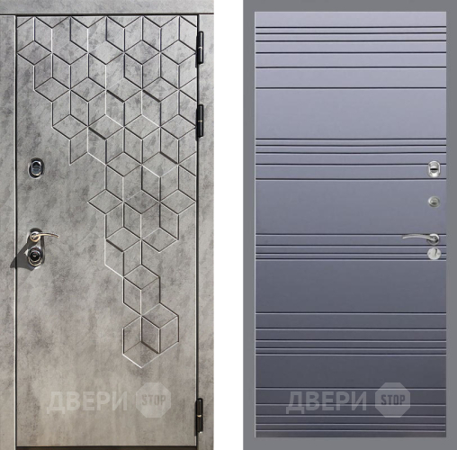 Входная металлическая Дверь Рекс (REX) 23 Line Силк титан в Электрогорске