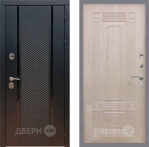 Входная металлическая Дверь Рекс (REX) 25 FL-2 Беленый дуб в Электрогорске