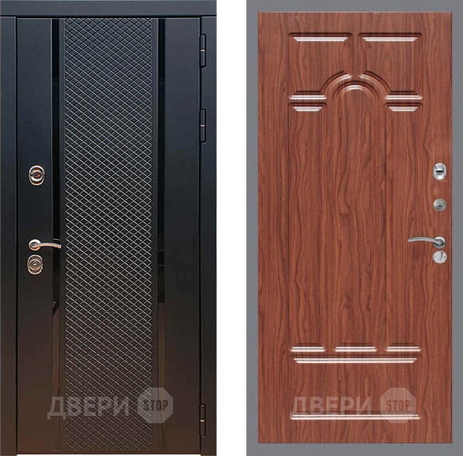 Дверь Рекс (REX) 25 FL-58 орех тисненый в Электрогорске