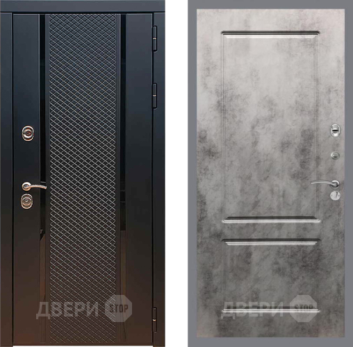Входная металлическая Дверь Рекс (REX) 25 FL-117 Бетон темный в Электрогорске