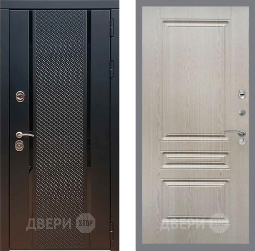 Входная металлическая Дверь Рекс (REX) 25 FL-243 Беленый дуб в Электрогорске
