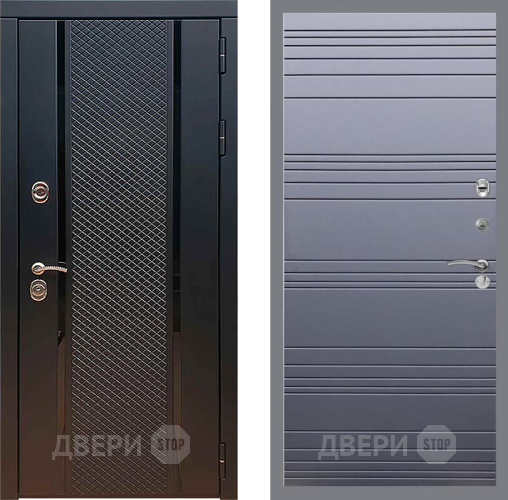 Входная металлическая Дверь Рекс (REX) 25 Line Силк титан в Электрогорске