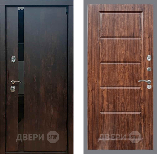 Входная металлическая Дверь Рекс (REX) 26 FL-39 орех тисненый в Электрогорске