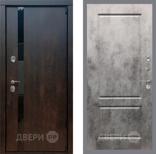 Входная металлическая Дверь Рекс (REX) 26 FL-117 Бетон темный в Электрогорске