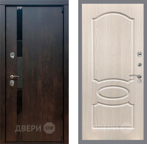 Входная металлическая Дверь Рекс (REX) 26 FL-128 Беленый дуб в Электрогорске