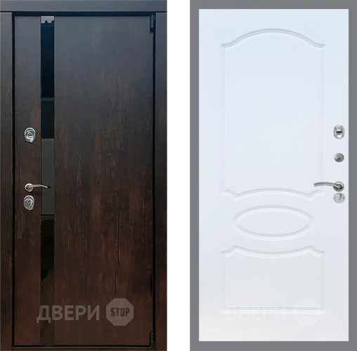 Входная металлическая Дверь Рекс (REX) 26 FL-128 Белый ясень в Электрогорске