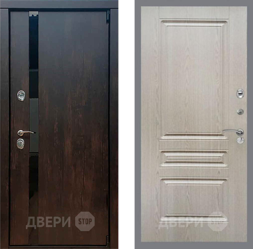Входная металлическая Дверь Рекс (REX) 26 FL-243 Беленый дуб в Электрогорске