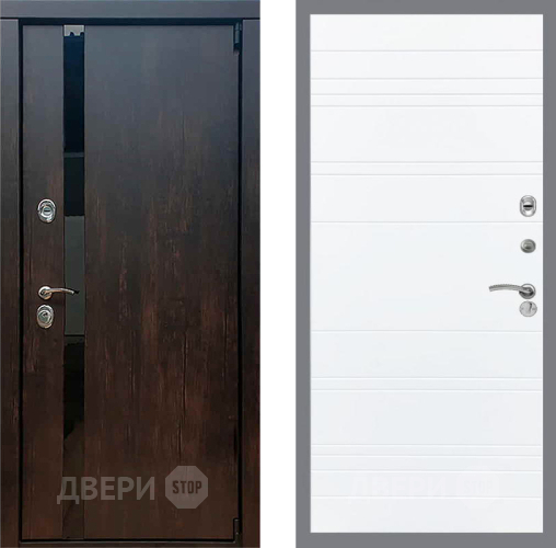 Входная металлическая Дверь Рекс (REX) 26 Line Силк Сноу в Электрогорске