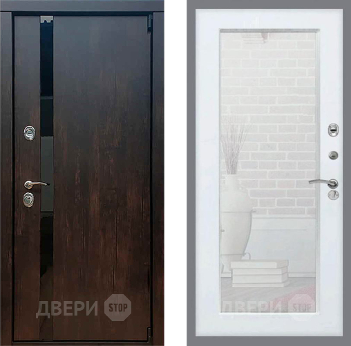 Дверь Рекс (REX) 26 Зеркало Пастораль Белый ясень в Электрогорске