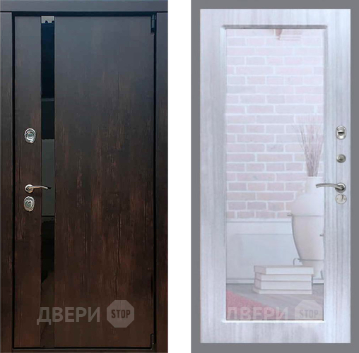 Дверь Рекс (REX) 26 Зеркало Пастораль Сандал белый в Электрогорске