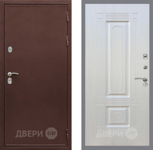 Входная металлическая Дверь Рекс (REX) 5 металл 3 мм FL-2 Лиственница беж в Электрогорске