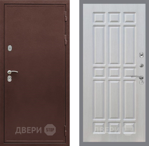 Входная металлическая Дверь Рекс (REX) 5 металл 3 мм FL-33 Лиственница беж в Электрогорске