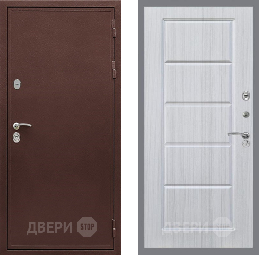 Входная металлическая Дверь Рекс (REX) 5 металл 3 мм FL-39 Сандал белый в Электрогорске