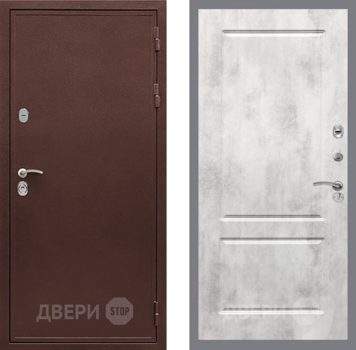 Входная металлическая Дверь Рекс (REX) 5 металл 3 мм FL-117 Бетон светлый в Электрогорске