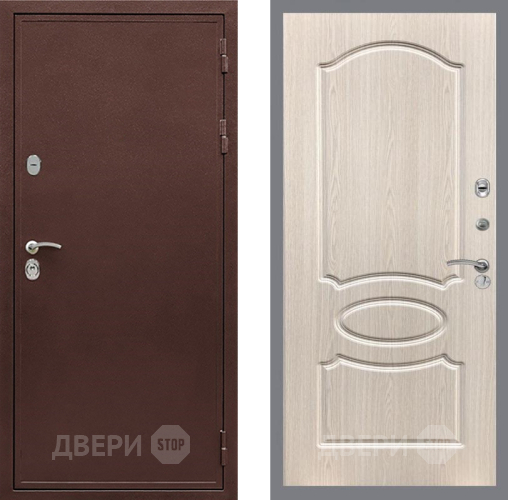 Дверь Рекс (REX) 5 металл 3 мм FL-128 Беленый дуб в Электрогорске