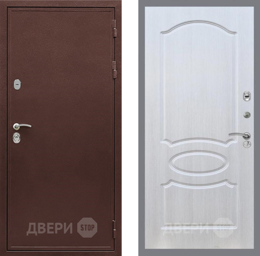 Входная металлическая Дверь Рекс (REX) 5 металл 3 мм FL-128 Лиственница беж в Электрогорске