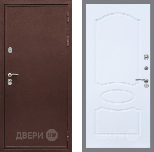 Дверь Рекс (REX) 5 металл 3 мм FL-128 Силк Сноу в Электрогорске
