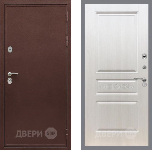 Дверь Рекс (REX) 5 металл 3 мм FL-243 Лиственница беж в Электрогорске