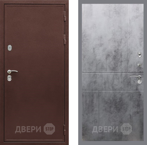 Дверь Рекс (REX) 5 металл 3 мм FL-290 Бетон темный в Электрогорске