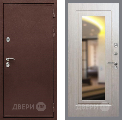 Входная металлическая Дверь Рекс (REX) 5 металл 3 мм FLZ-120 Беленый дуб в Электрогорске