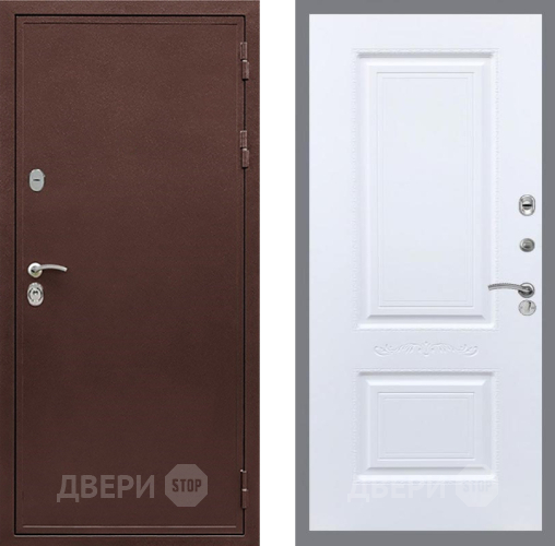 Дверь Рекс (REX) 5 металл 3 мм Смальта Силк Сноу в Электрогорске