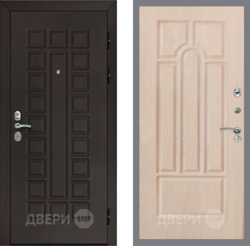 Входная металлическая Дверь Рекс (REX) Сенатор Cisa FL-58 Беленый дуб в Электрогорске